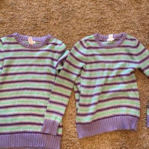 Girls matching sweaters